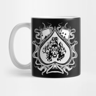 Ace of spades white Mug